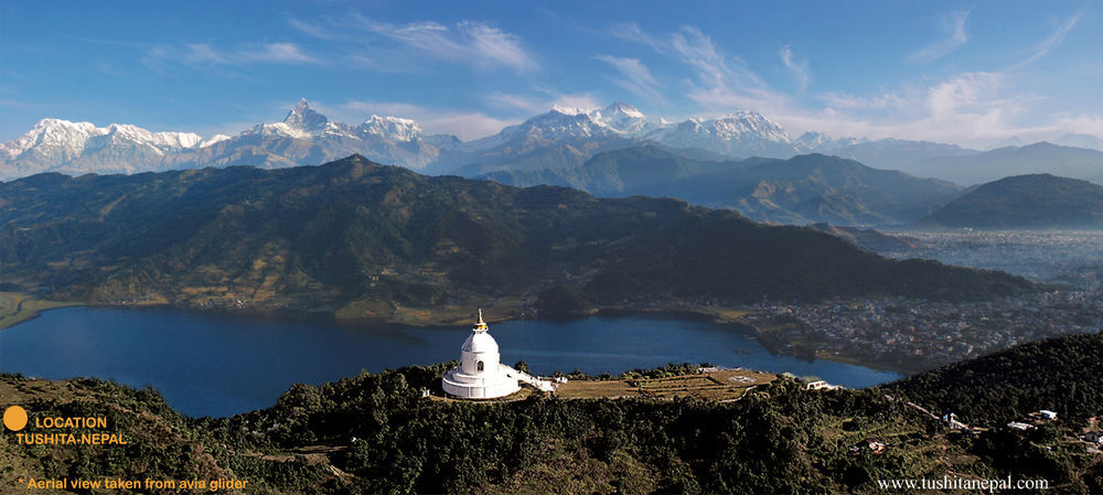 Hotel Tushita Nepal Yoga Retreat Center Pokhara Exterior foto